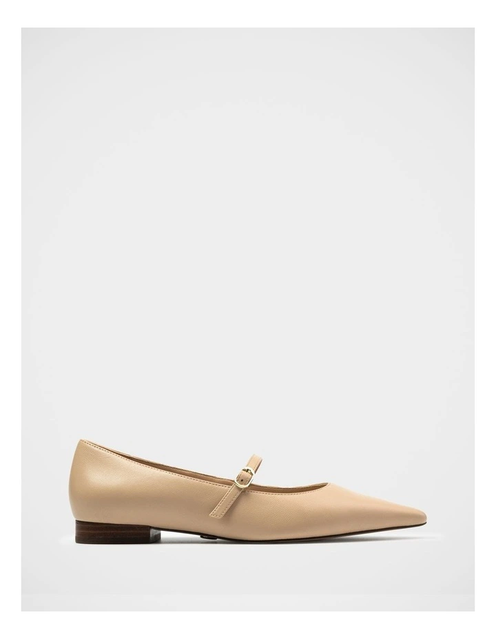Mocca Leather Mary Jane in Bisque image 1