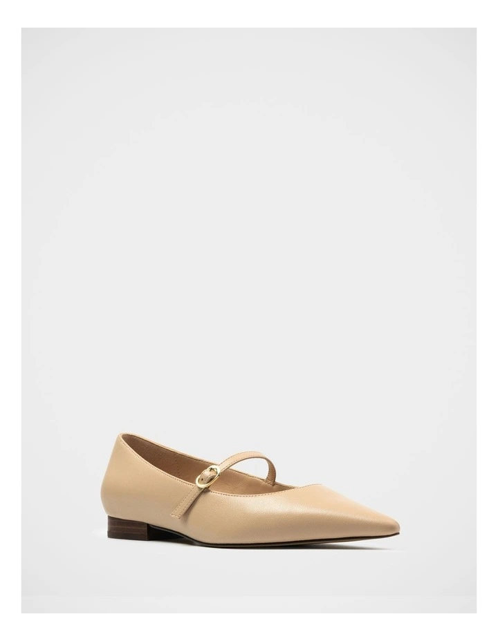 Mocca Leather Mary Jane in Bisque image 2
