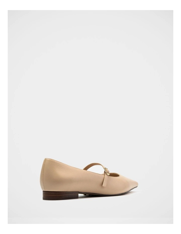 Mocca Leather Mary Jane in Bisque image 4