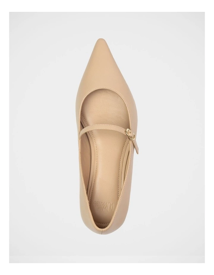 Mocca Leather Mary Jane in Bisque image 5