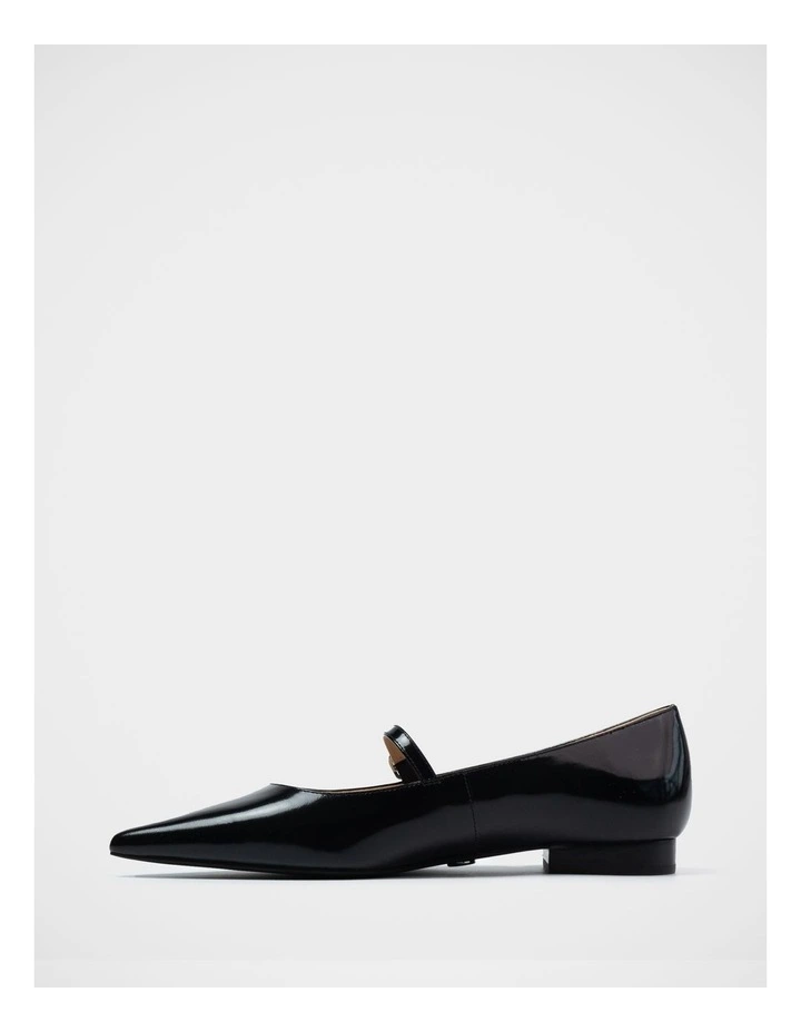 Mocca Leather Mary Jane in Black image 6