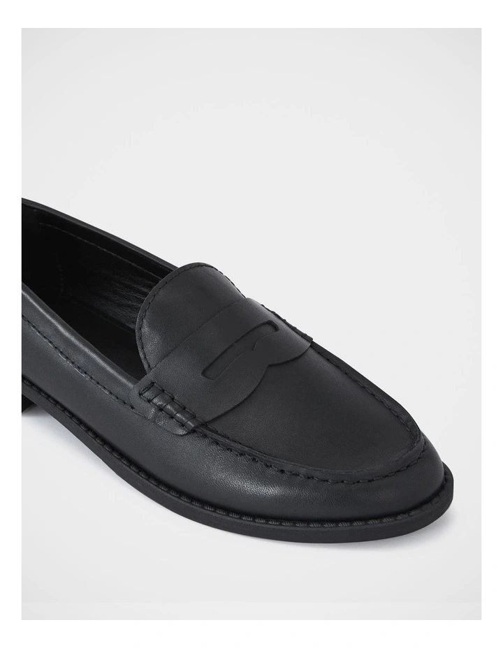 Burke Leather Loafer in Black image 3