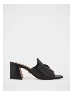 Mayse Leather Mule in Black