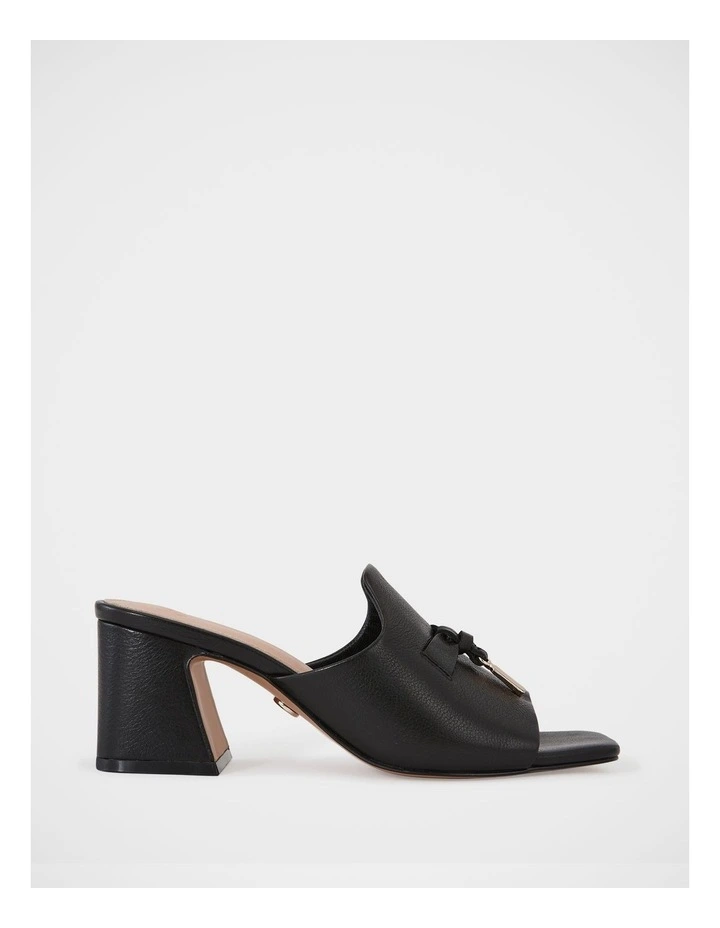 Mayse Leather Mule in Black image 1