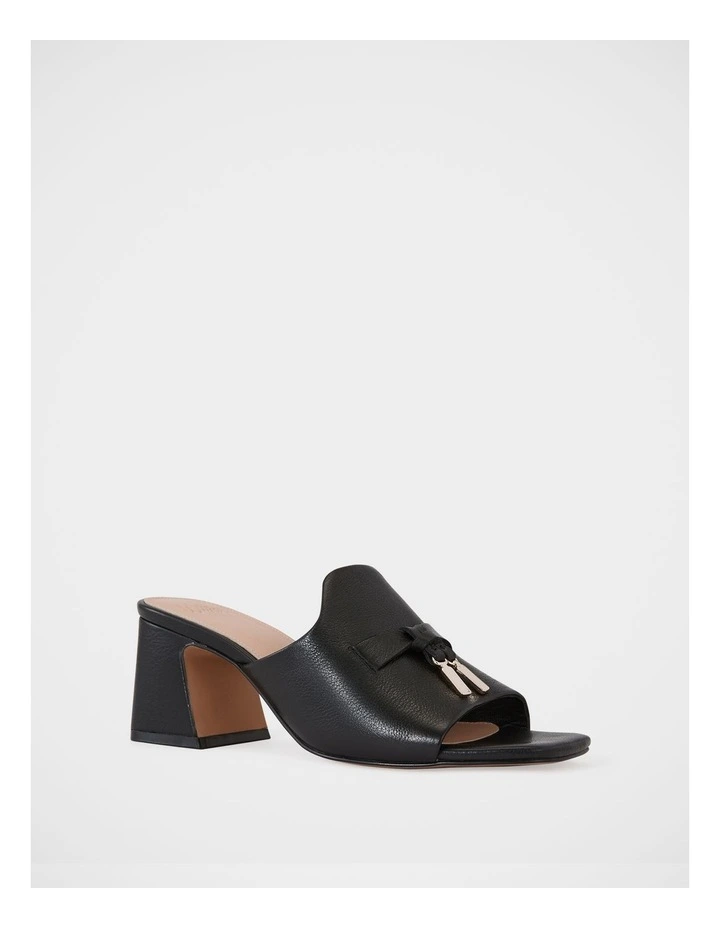 Mayse Leather Mule in Black image 2