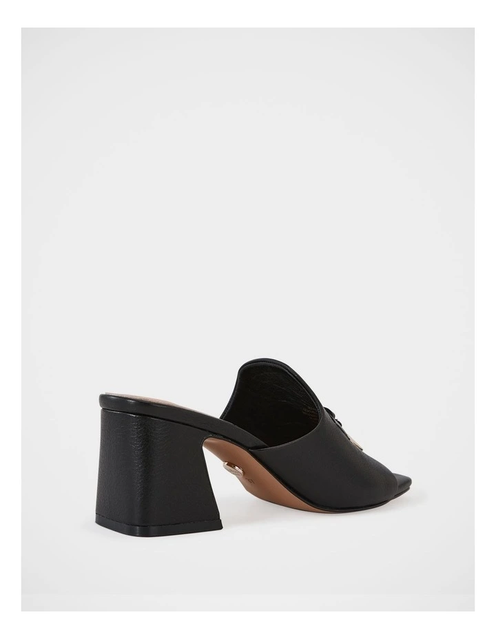 Mayse Leather Mule in Black image 4