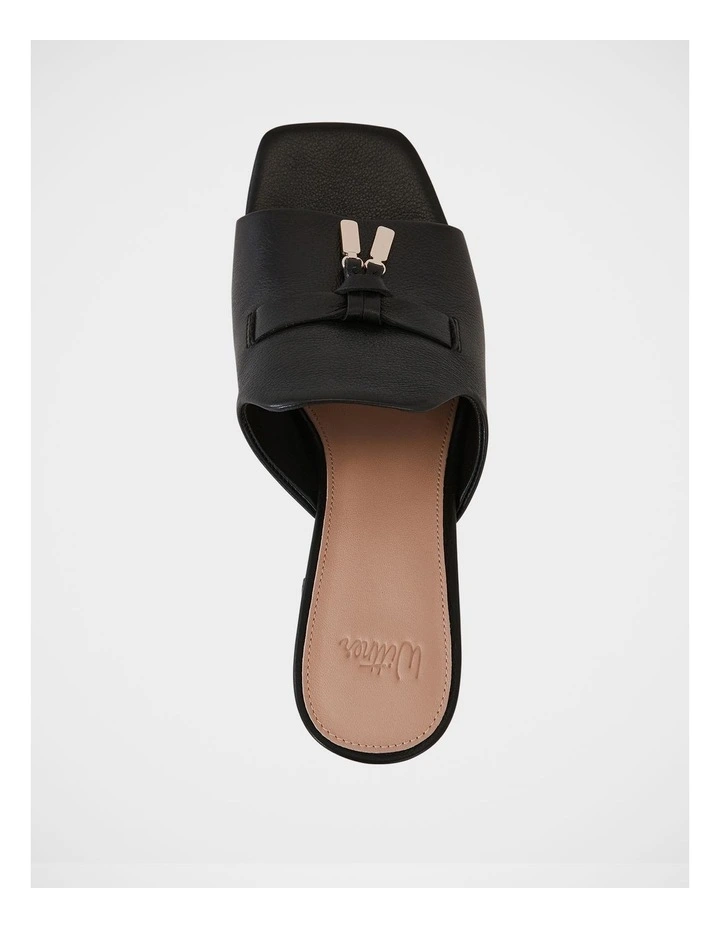 Mayse Leather Mule in Black image 5