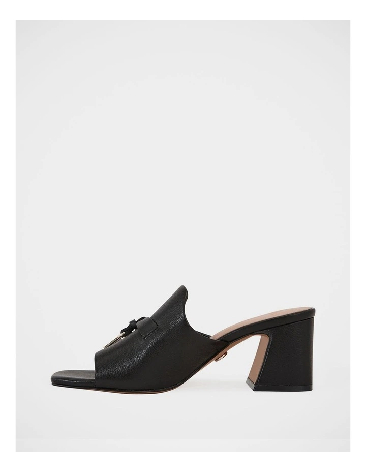 Mayse Leather Mule in Black image 6