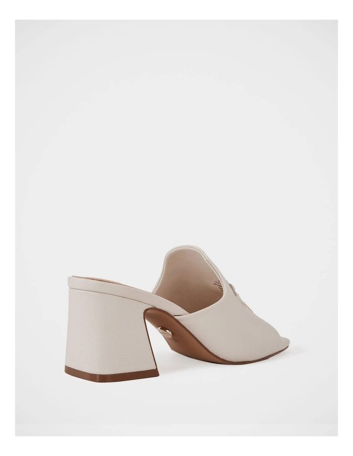 Mayse Pebble Leather Mule in Ivory image 4
