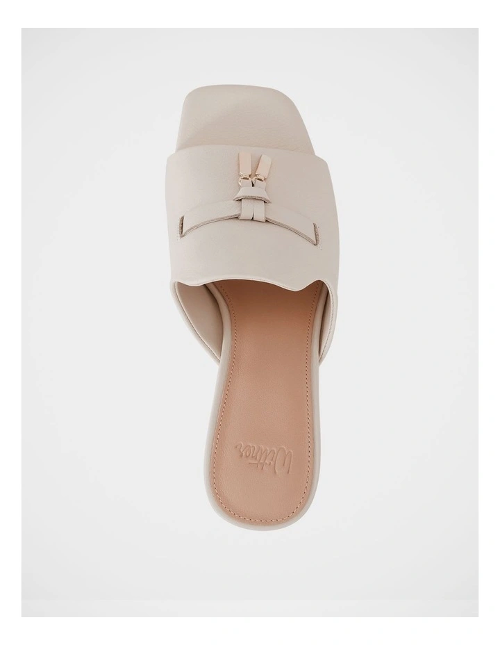 Mayse Pebble Leather Mule in Ivory image 5