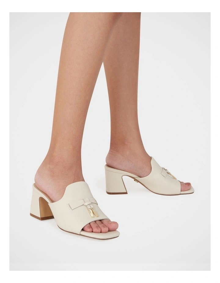 Mayse Pebble Leather Mule in Ivory image 7