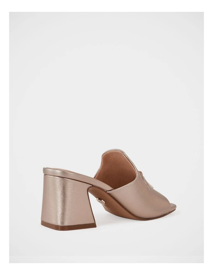 Mayse Pebble Leather Mule in Champagne image 4