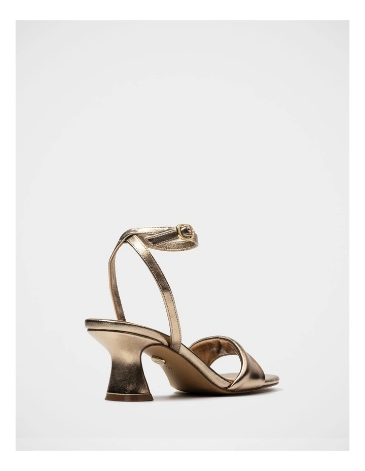 Martina Flared Heel Sandal in Champagne image 4