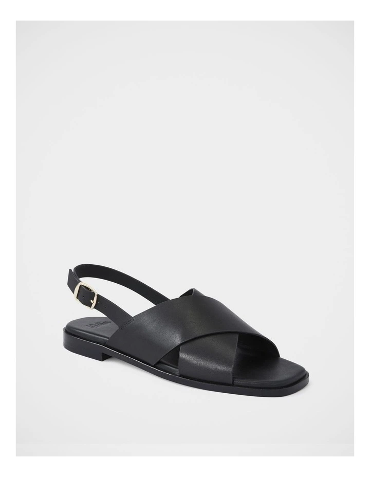 Deon Premium Leather Sandal in Black image 2