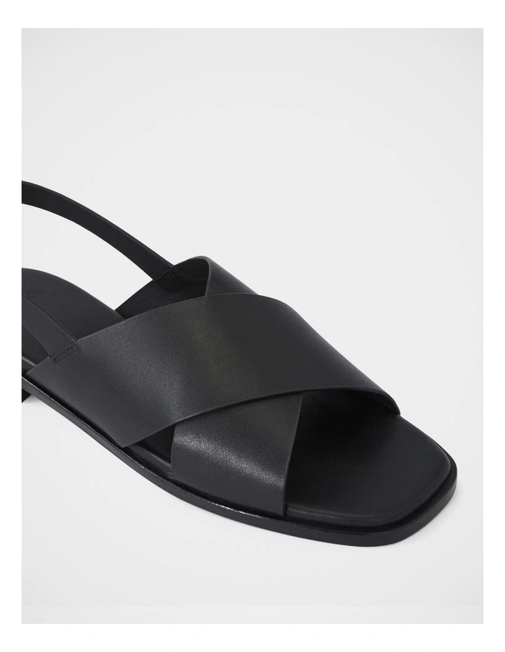 Deon Premium Leather Sandal in Black image 3