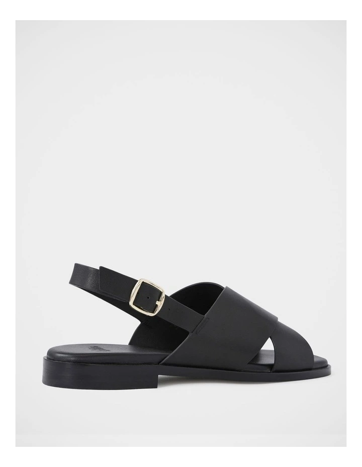 Deon Premium Leather Sandal in Black image 4