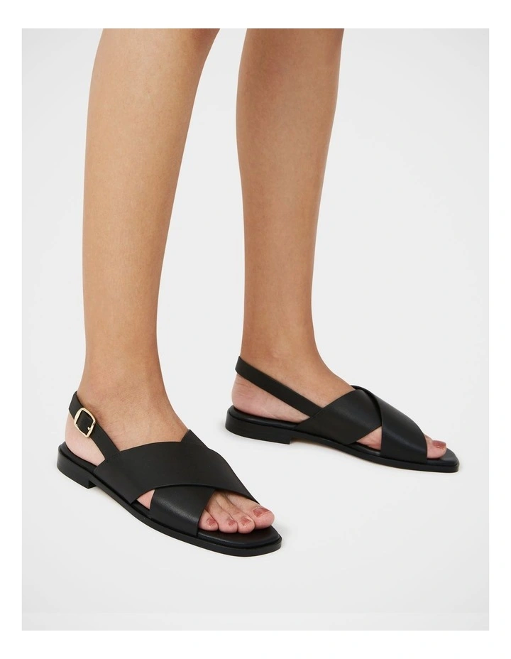 Deon Premium Leather Sandal in Black image 7