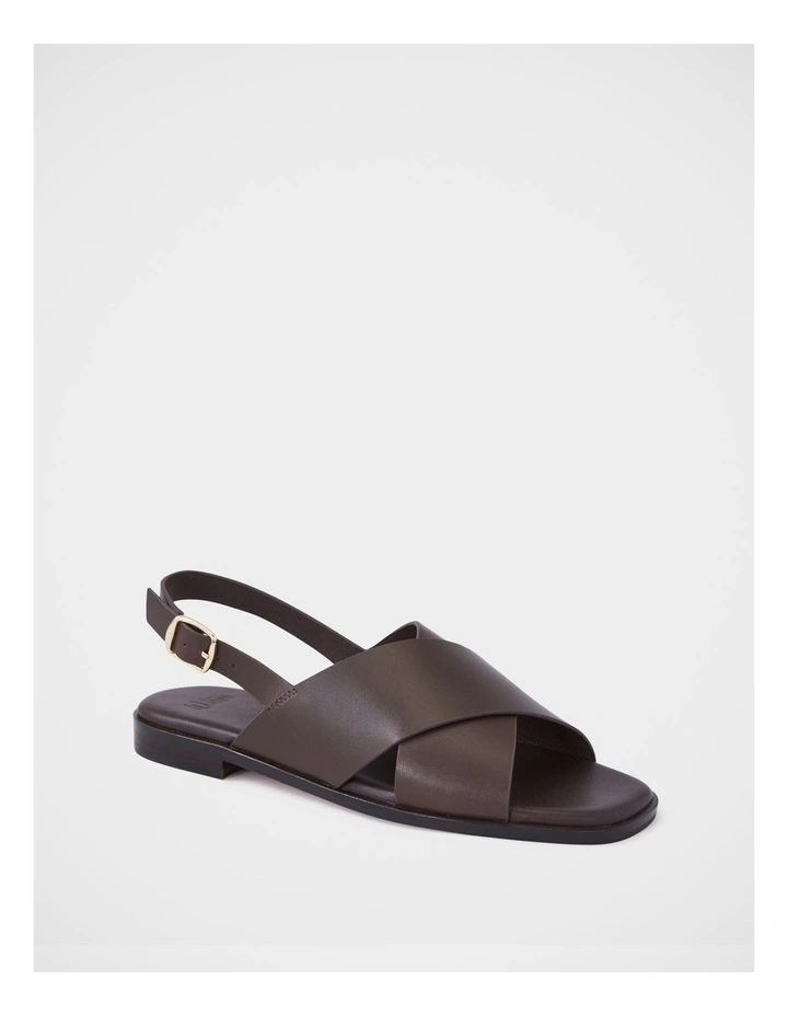Deon Leather Sandal in Ebony image 2