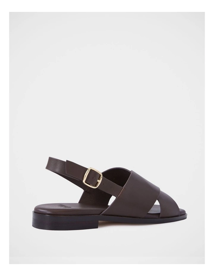 Deon Leather Sandal in Ebony image 4