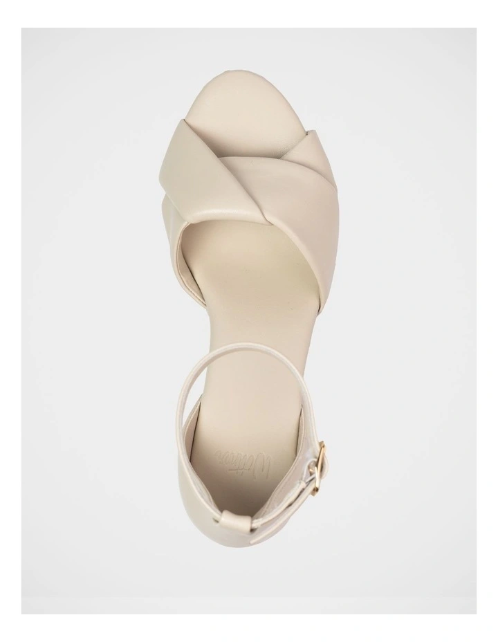 Niley Leather Espadrille Wedge in Ivory image 5