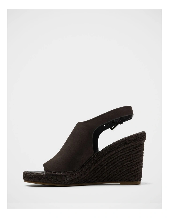 Xandria Leather Espadrille Wedge in Espresso image 6