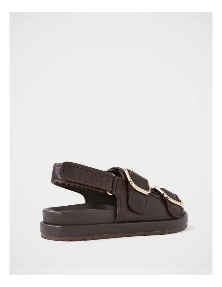 Atticus Leather Flatform in Brown image 4