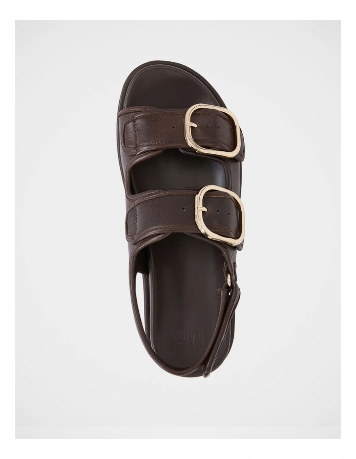 Atticus Leather Flatform in Brown image 5