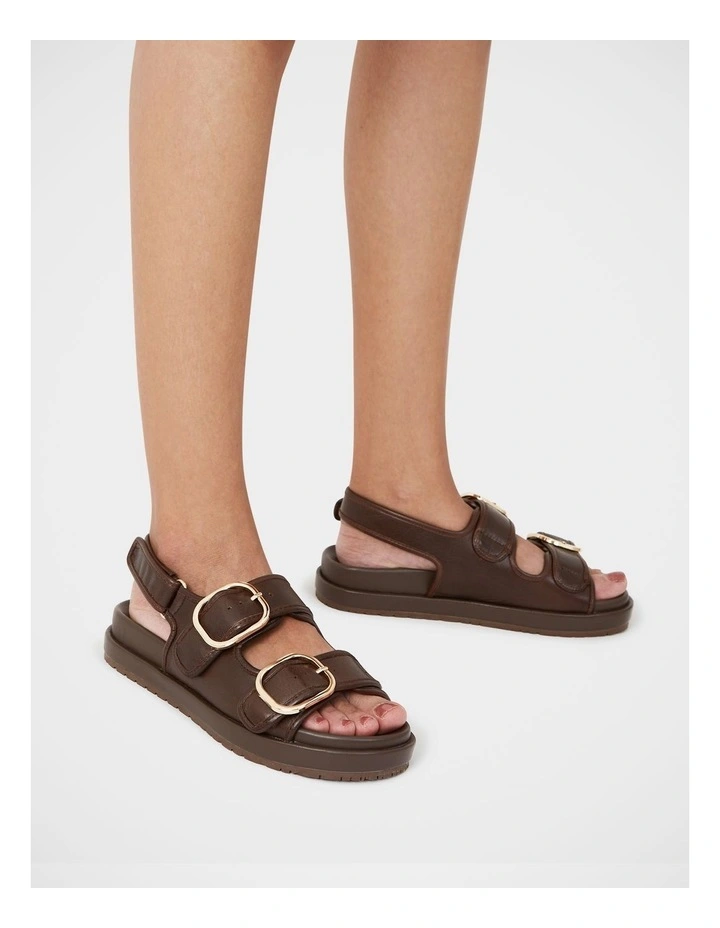 Atticus Leather Flatform in Brown image 7