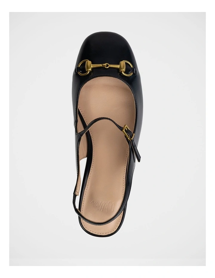 Nora Patent Leather Slingback in Black image 5