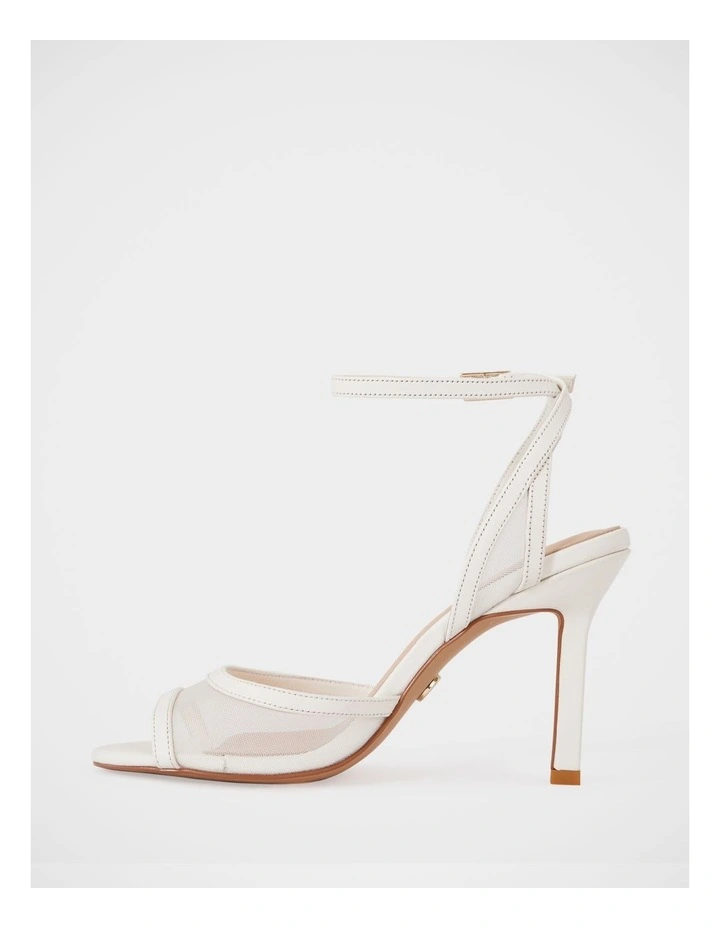 Zoella Mesh Textile Stiletto Heel in Off White image 6