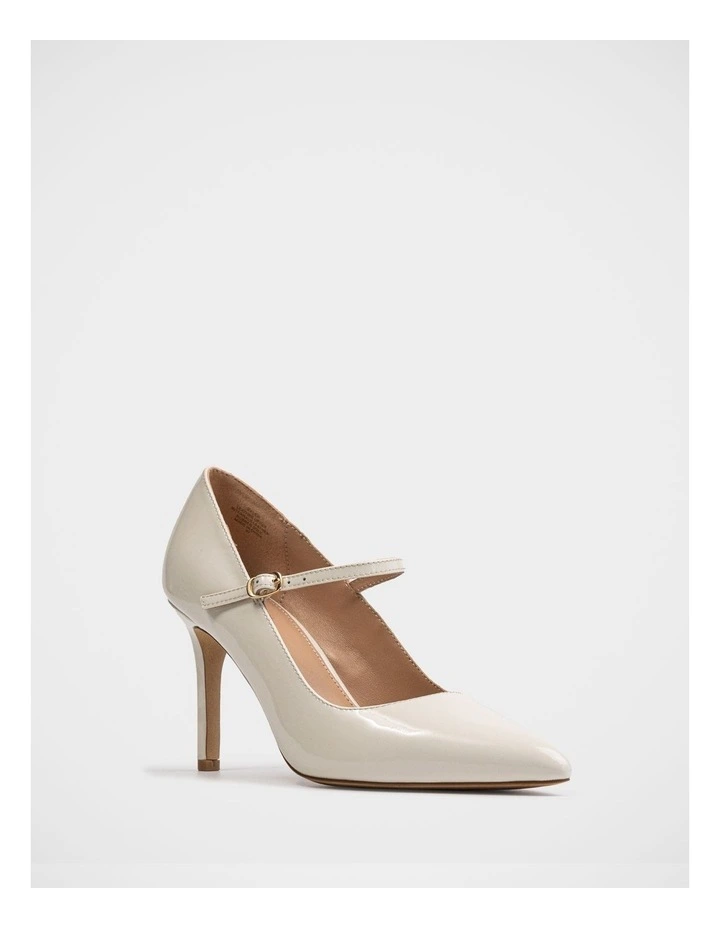 Ryver Leather Pump in Off White image 2