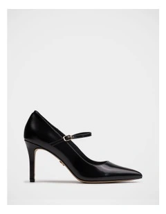 Ryver Leather Pump in Black