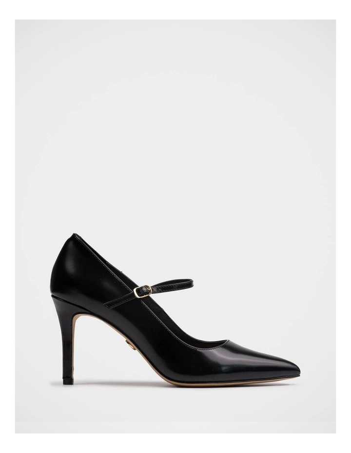 Ryver Leather Pump in Black image 1