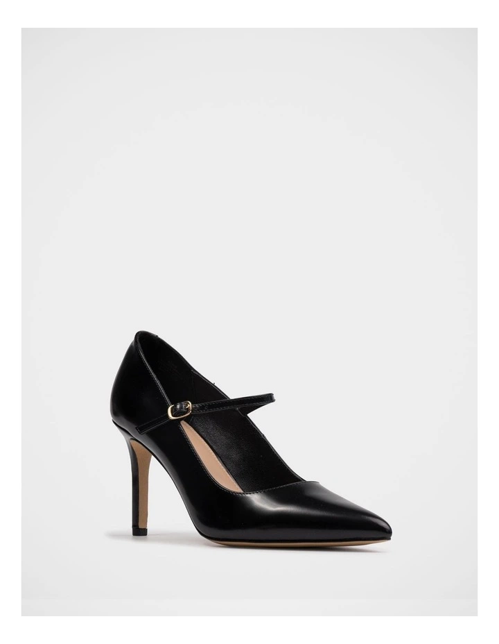 Ryver Leather Pump in Black image 2