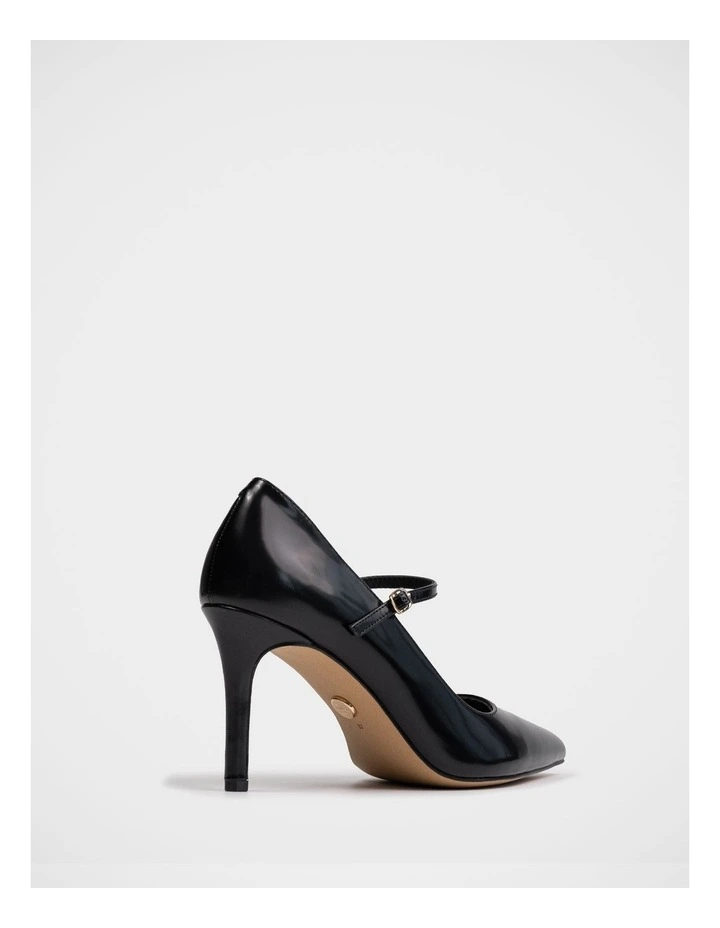 Ryver Leather Pump in Black image 4