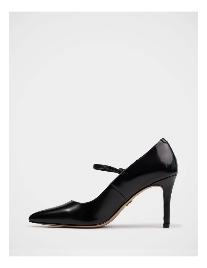 Ryver Leather Pump in Black image 6