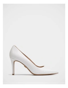 Ravyn Leather Pump in Optic White