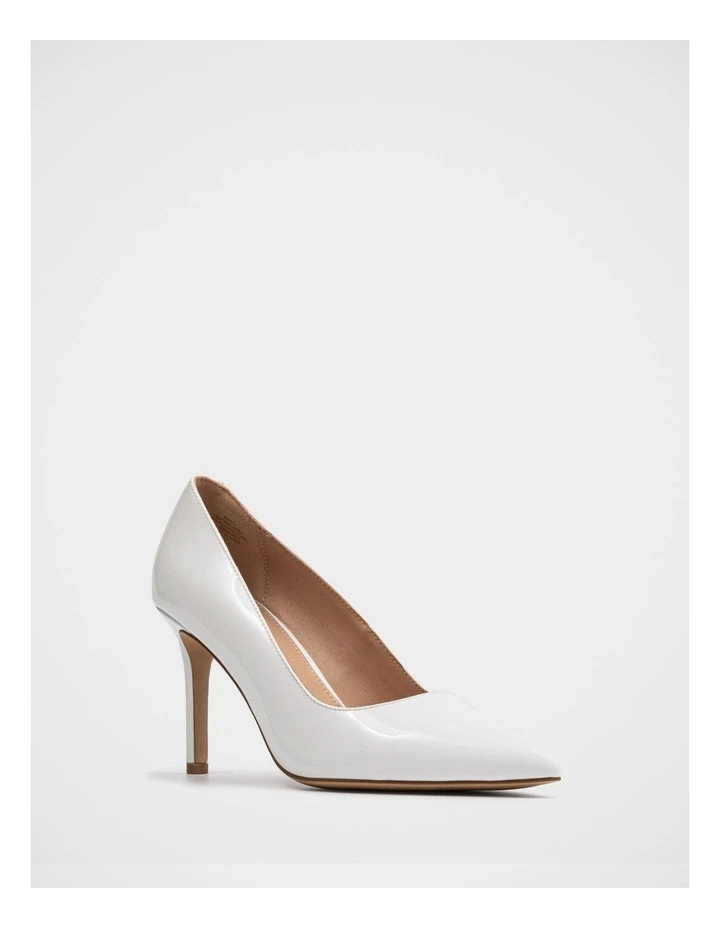 Ravyn Leather Pump in Optic White image 2
