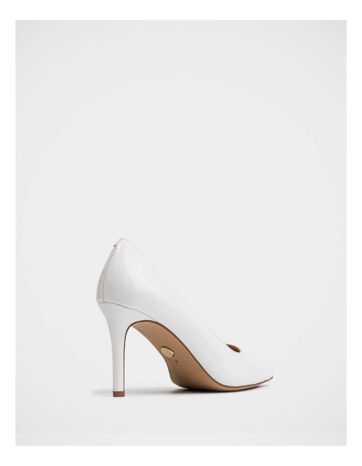 Ravyn Leather Pump in Optic White image 4