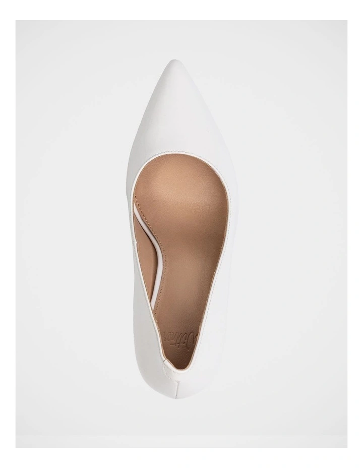 Ravyn Leather Pump in Optic White image 5