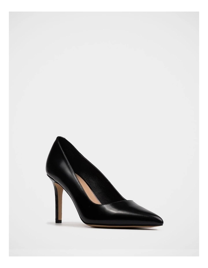 Ravyn Shiny Leather Pump in Black image 2