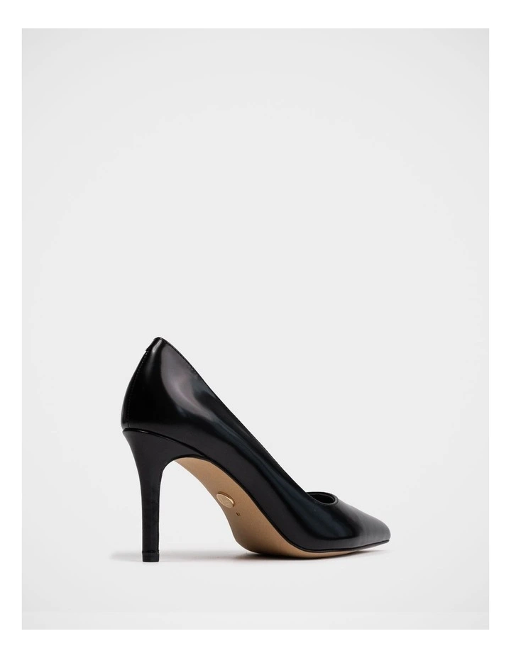 Ravyn Shiny Leather Pump in Black image 4