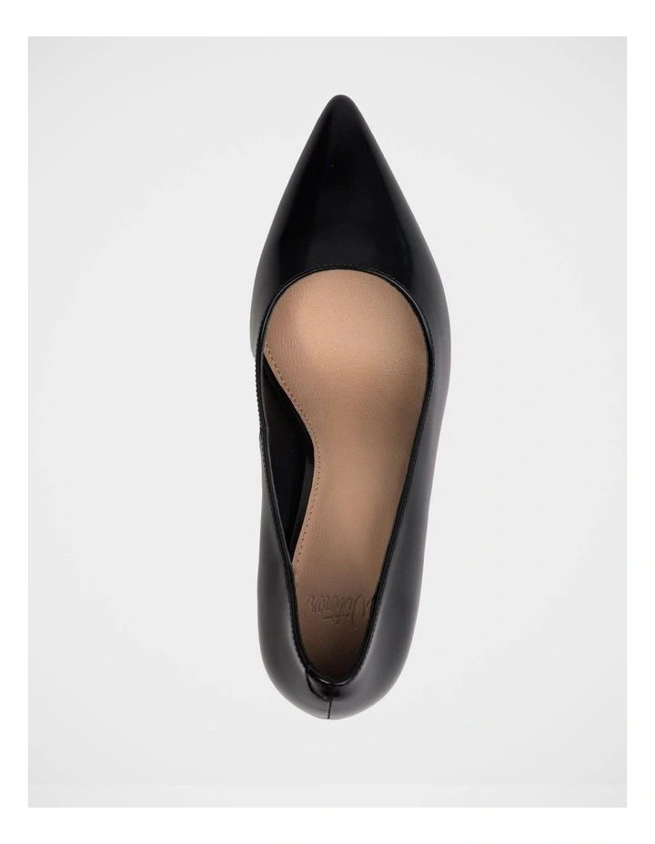 Ravyn Shiny Leather Pump in Black image 5