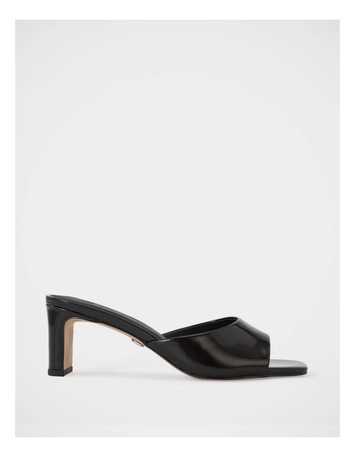 Nikita Leather Slim Heel Mule in Black image 1