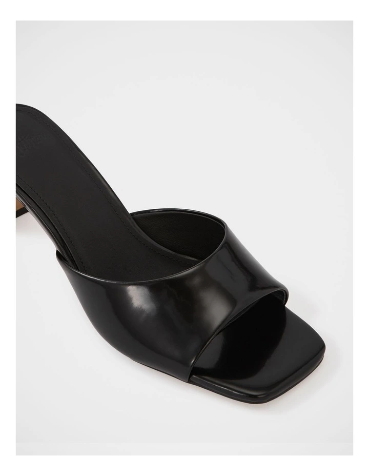Nikita Leather Slim Heel Mule in Black image 3