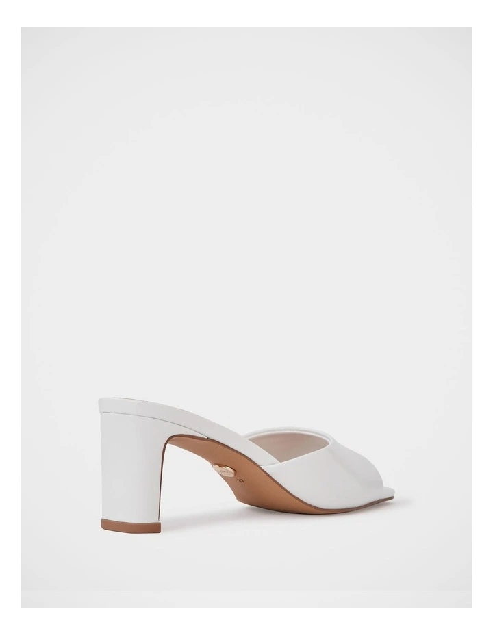 Nikita Leather Slim Heel Mule in White image 4