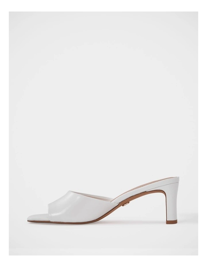 Nikita Leather Slim Heel Mule in White image 6