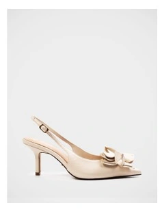Luv Leather Slingback in Ivory