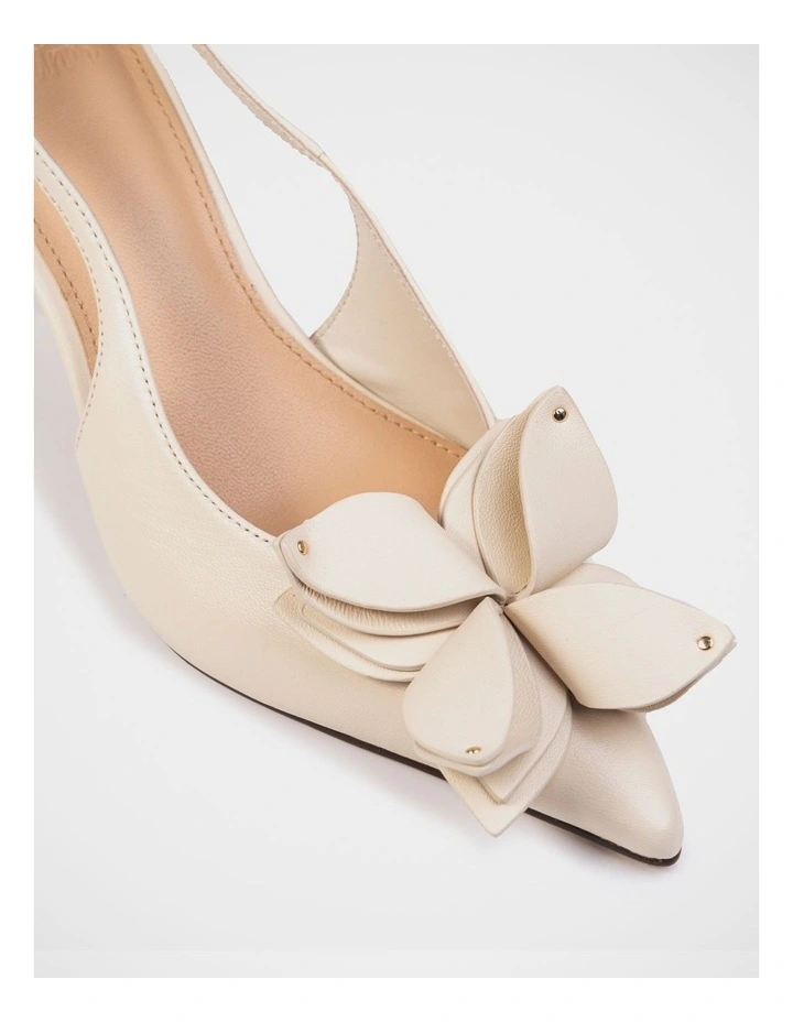 Luv Leather Slingback in Ivory image 3