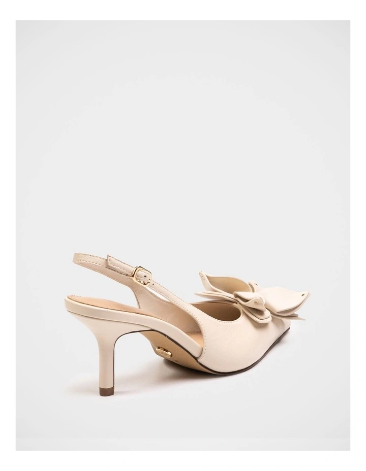 Luv Leather Slingback in Ivory image 4